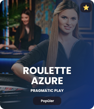 Roulette Azure — Pragmatic Play Live, Avrupa ruleti, mavi stüdyo